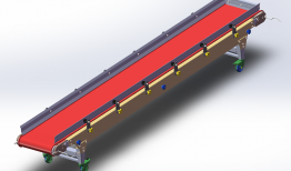 传送带-带万向轮3维图纸免费分享，SOLIDWORKS格式-需要的自行免费下载