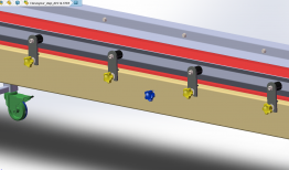 传送带-带万向轮3维图纸免费分享，SOLIDWORKS格式-需要的自行免费下载