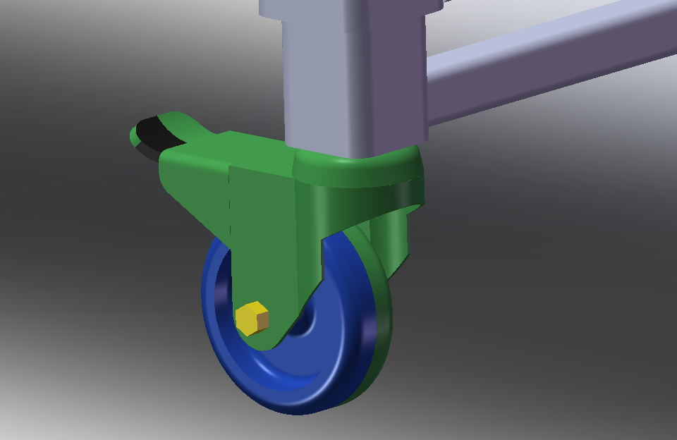 传送带-带万向轮3维图纸免费分享，SOLIDWORKS格式-需要的自行免费下载 